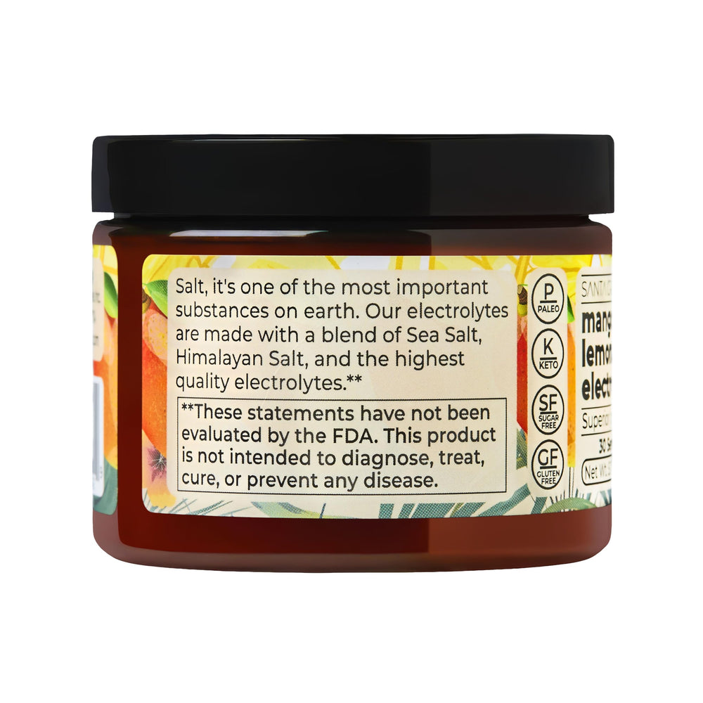Scoop and powder by Santa Cruz Paleo Electrolyte for quick mixing.
