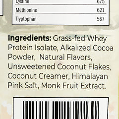 Bottle close-up of Santa Cruz Paleo protein powder