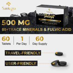 Santegra Shilajit tablets are easy to swallow