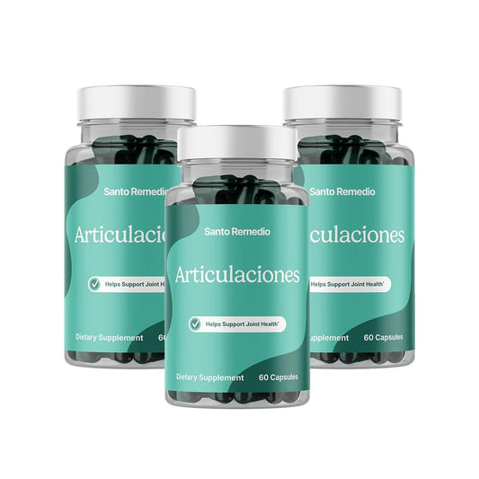 Santo Remedio Articulaciones bottle front for convenient joint support