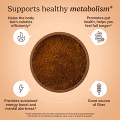 Santo Remedio Super Café mushroom blend highlights lion’s mane and cordyceps components.