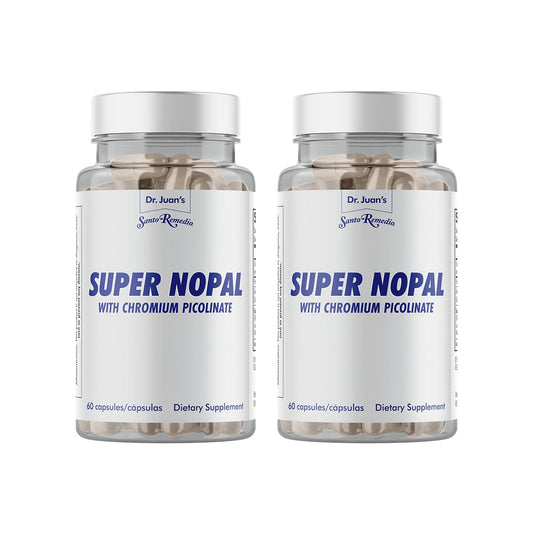 Santo Remedio Super Nopal bottle for daily wellness support.