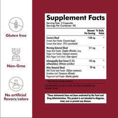 Santo Remedio Turmeric pouring capsules for easy daily intake.