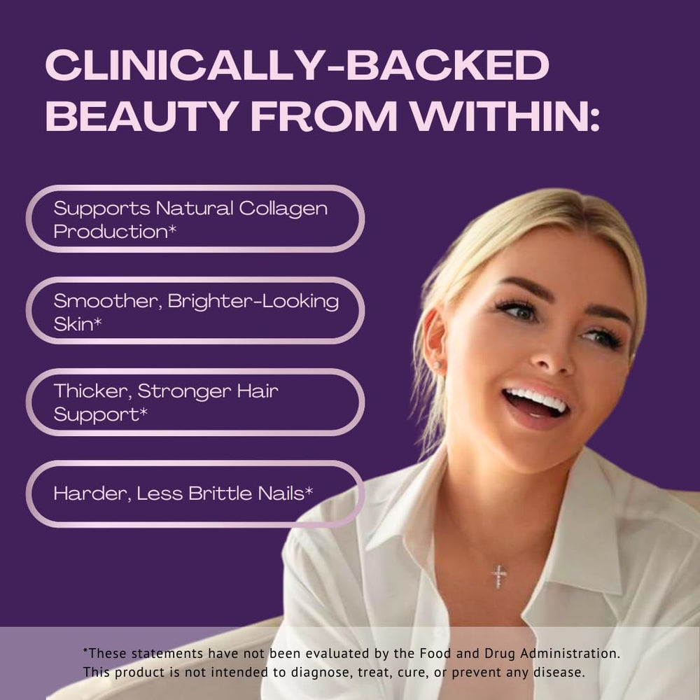 Sarez GlowBoost MSM close-up hints at collagen-activating potential.