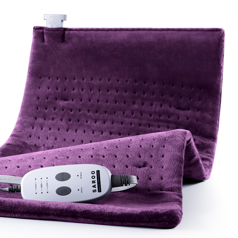 SAROO heating pad for back and shoulder coverage delivering soothing warmth