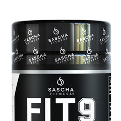 Sascha Fitness Fat Loss pills in use on a kitchen counter with water for daily routine