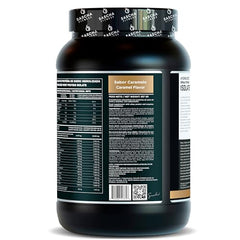 Creamy caramel shake image featuring SASCHA FITNESS hydrolyzed whey protein