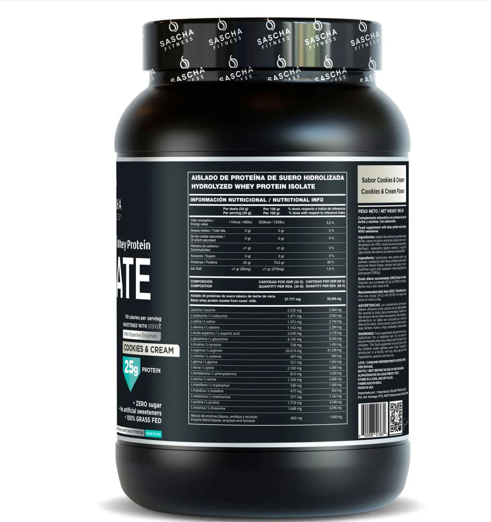 SASCHA FITNESS protein powder dispenser ready for a high-protein shake