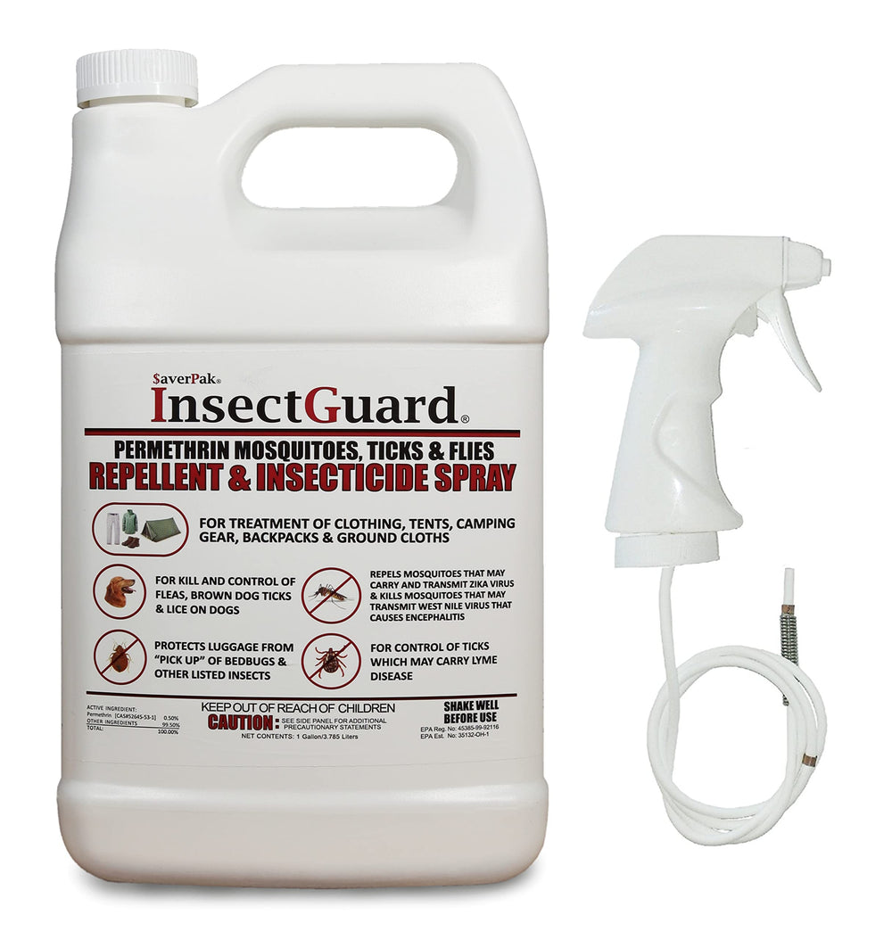 SaverPak InsectGuard on clothing provides long-lasting protection against insects