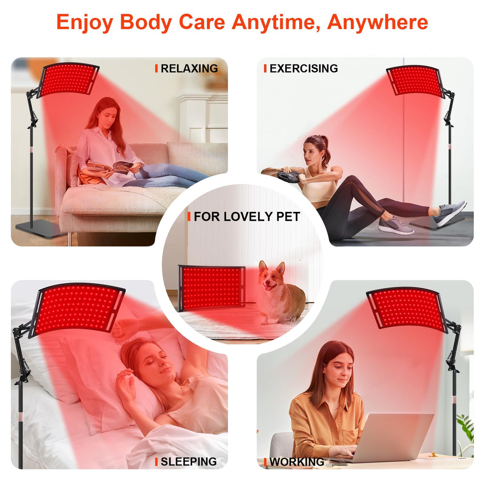 SAVILER red light therapy at home for facial rejuvenation and muscle relief
