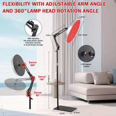 SAVILER lamp head rotated 180 degrees for flexible positioning