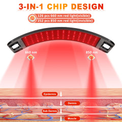 SAVILER home-use design with clear LED display facilitates easy session setup.