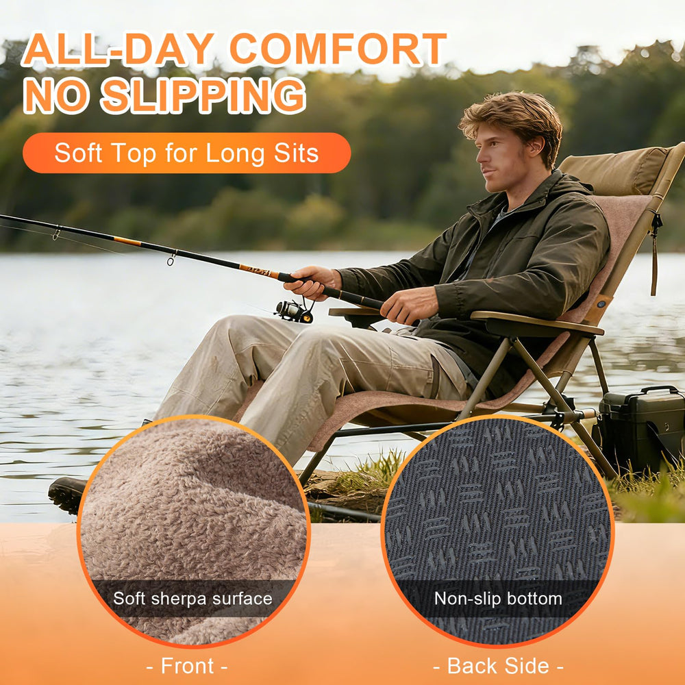 SAVIOR HEAT cushion with soft anti-slip cover in use