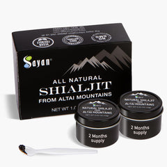 Sayan Pure Altai Shilajit resin bottle pour for natural energy support