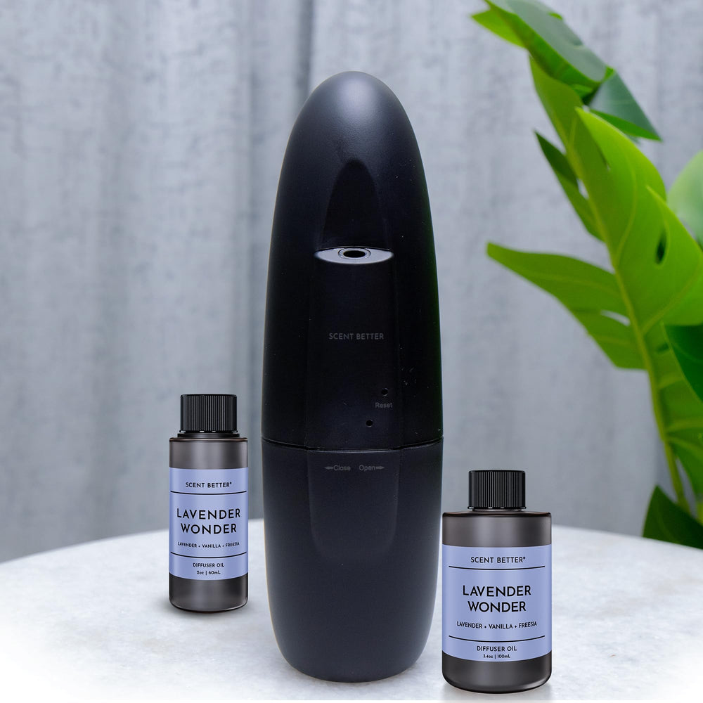 SB Scent Better packaging highlights premium quality and swap-friendly fragrance sets.