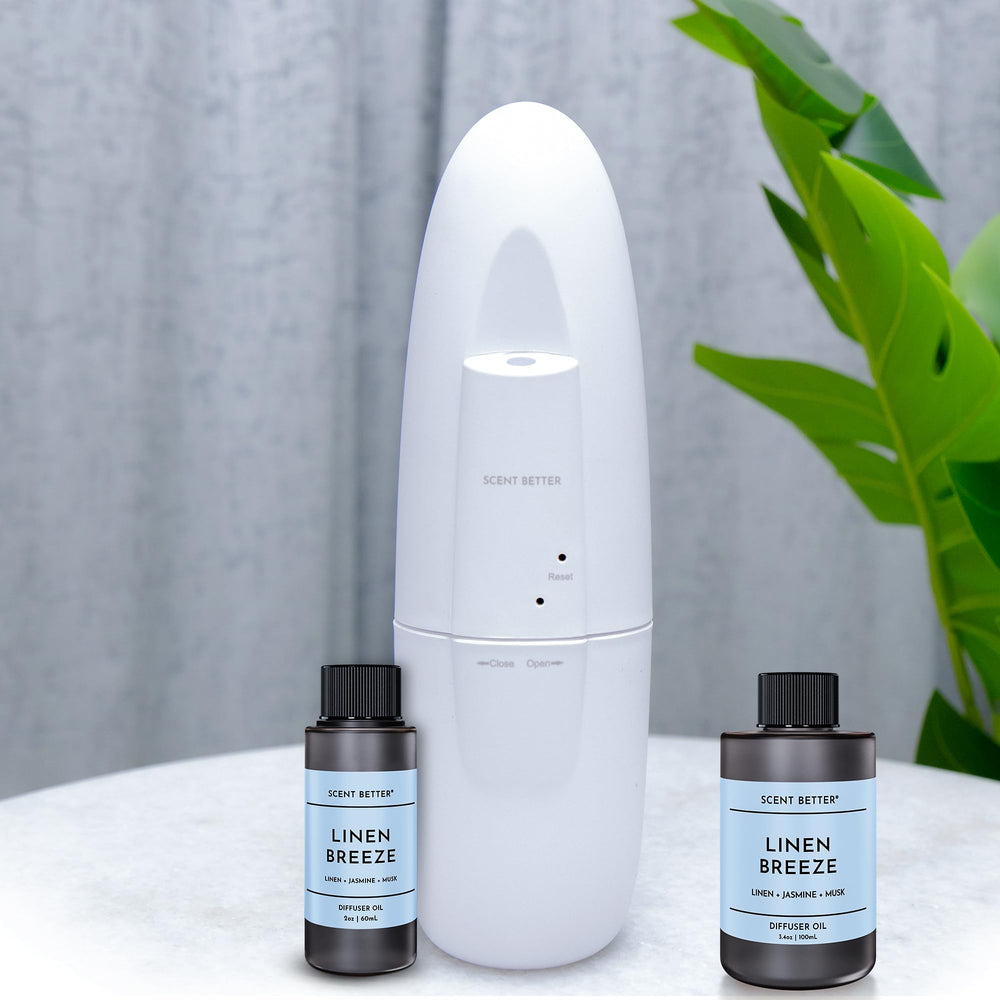 SB SCENT BETTER Linen Breeze packaging for easy storage and scent swapping