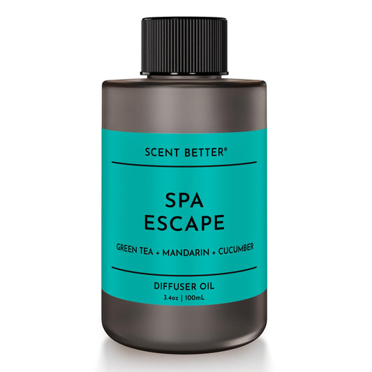 SB SCENT BETTER Spa Escape bottle pour showing long-lasting room fragrance