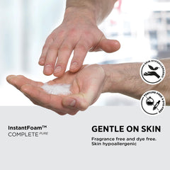 Dermatologist-tested InstantFOAM Complete PURE supports gentle hand care