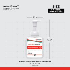 SC Johnson InstantFOAM Complete PURE NSF E-3 label indicates safety near food areas