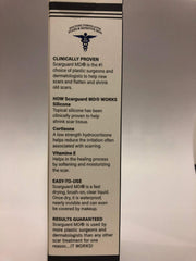ScarGuard MD silicone gel formula helps flatten and shrink old raised scars, including keloids.