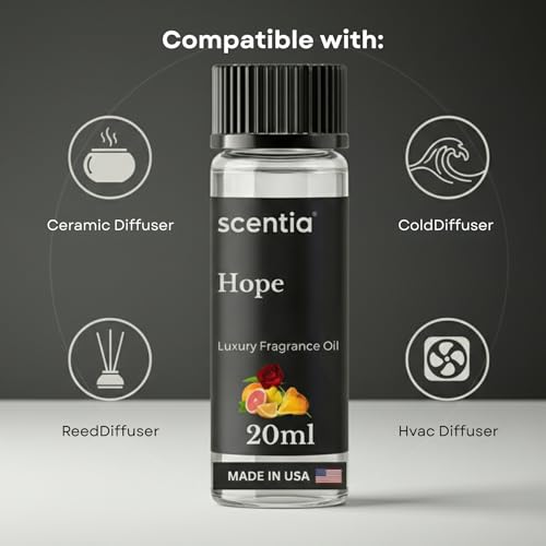Scentia Hope diffuser oil in living room creating refined atmosphere