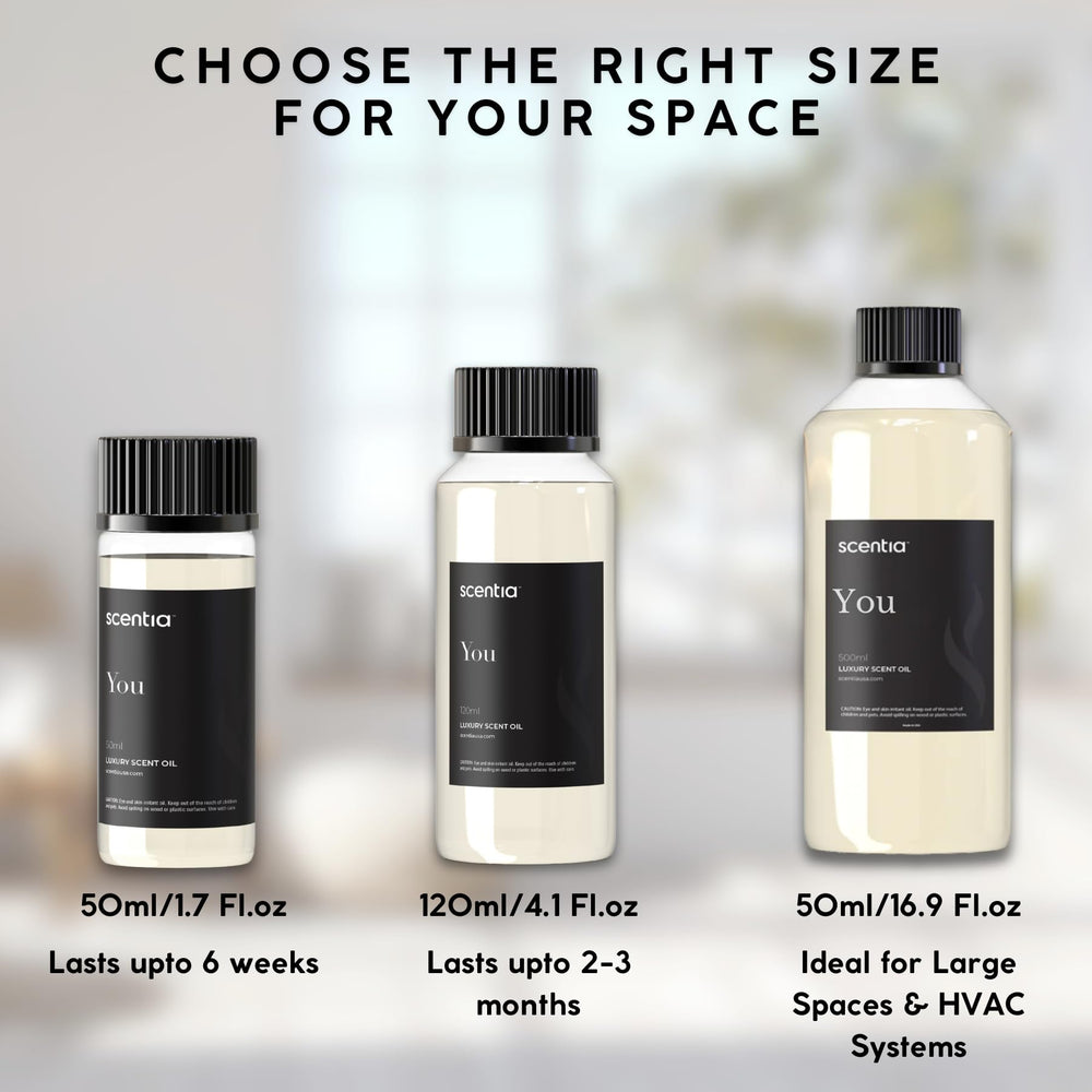 Scentia diffuser oil in ultrasonic diffuser emits steady aroma