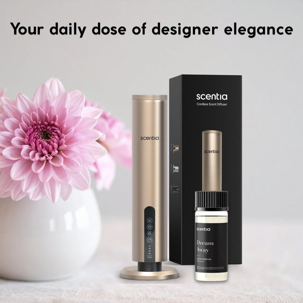 Scentia Dream Away packaging and 50 ml bottle ready for gifting