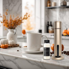 Scentia Thanksgiving Blend diffuser scene releasing warm spice aroma in air