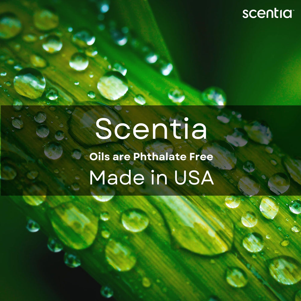 USA-made badge visible on Scentia bottle ensuring domestic quality
