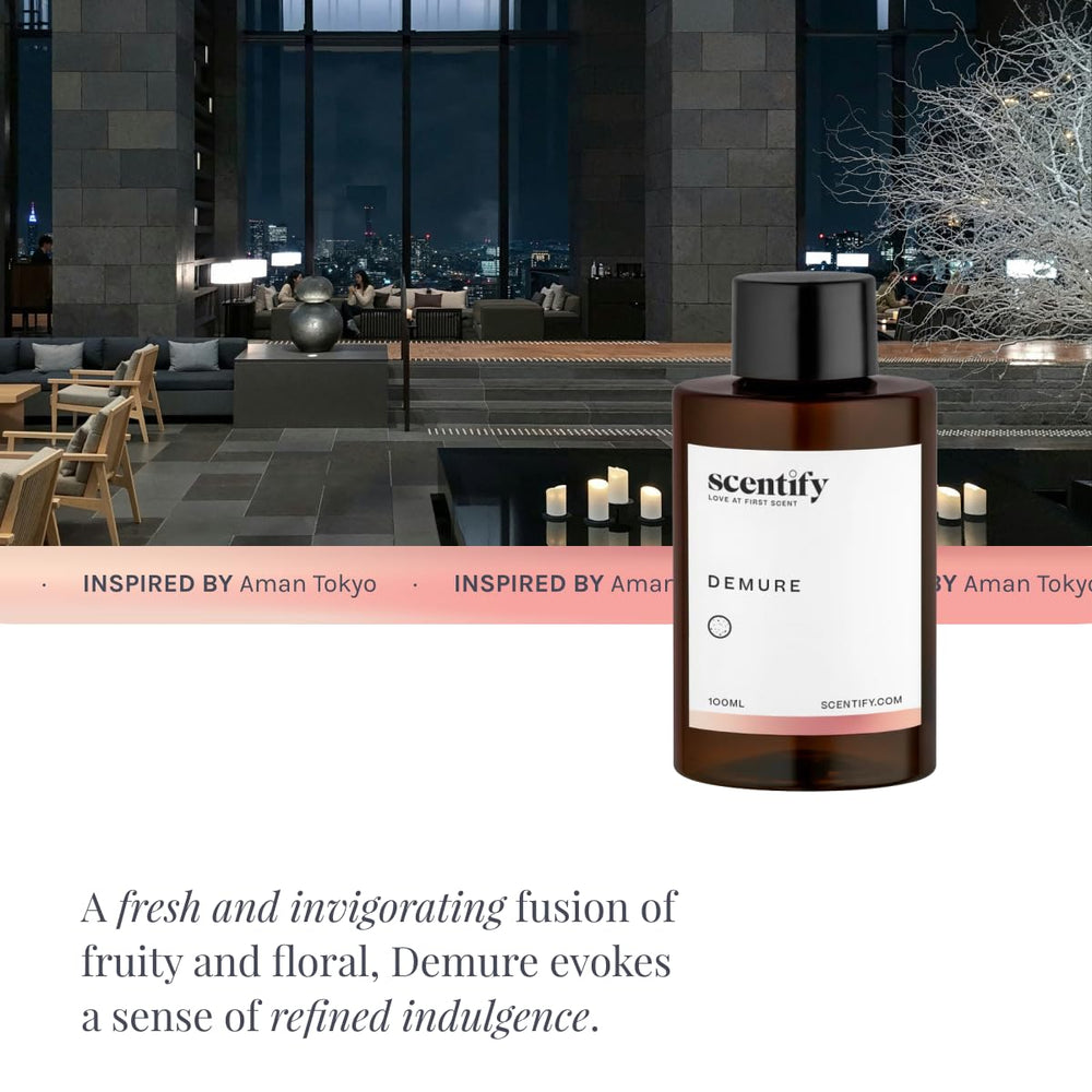 Scentify Demure refill in luxury gift-packaging for elegant gifting.