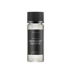 Scentiment Midnight Jasmine bottle front creates a cozy, inviting living room ambiance.