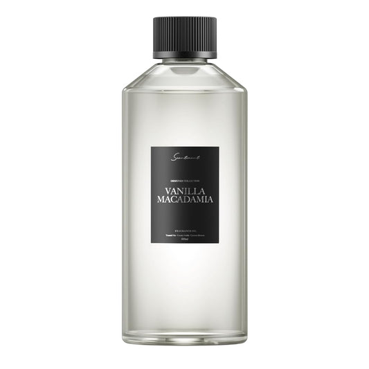 Scentiment Vanilla Macadamia bottle 500ml releasing warm, inviting aroma for cozy spaces.