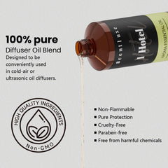 Scentluxe hotel diffuser oil diffusion evolution setup shows layered aroma