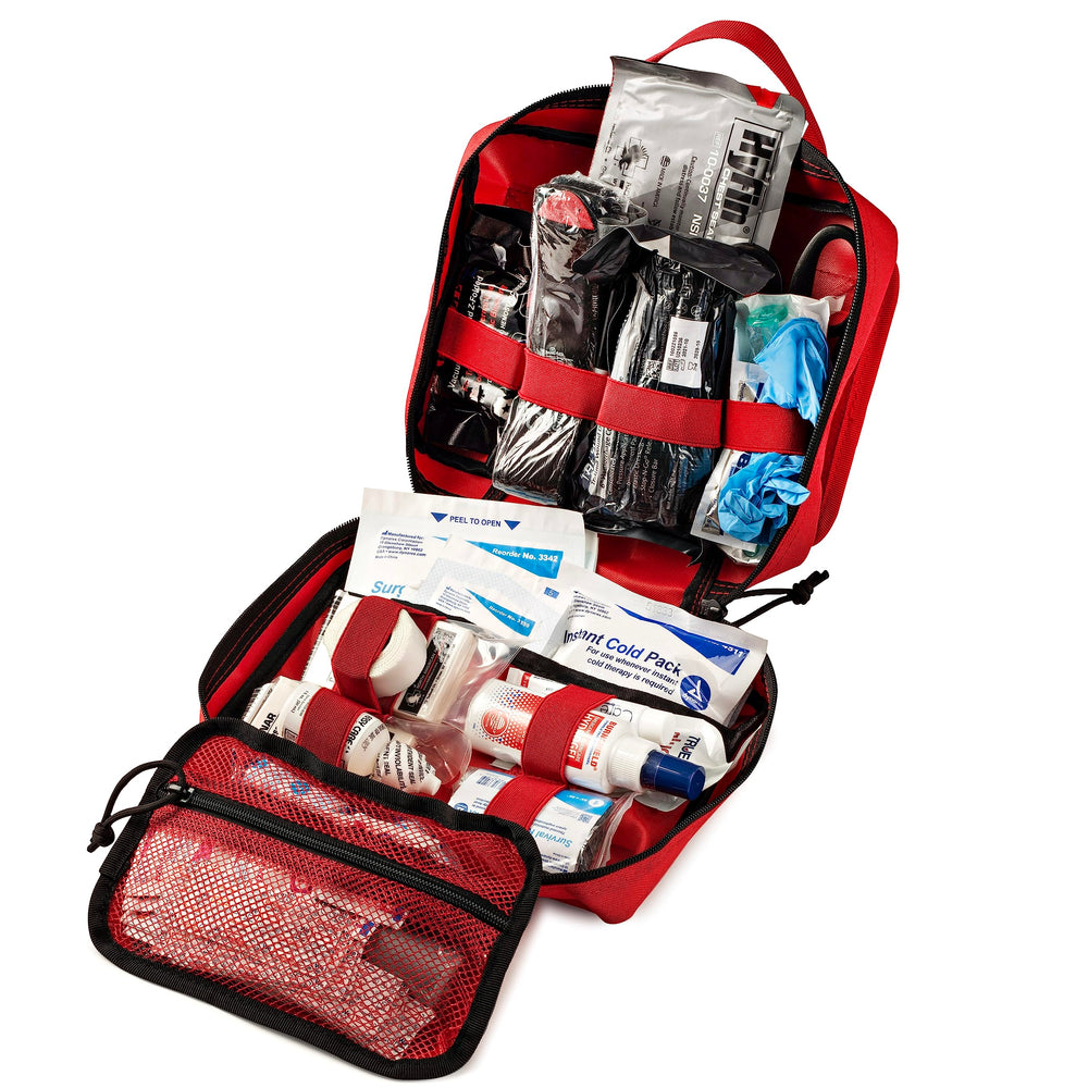 Scherber IFAK tourniquet and CPR mask included for rapid response