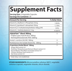 SciatiEase label close-up highlighting ingredients for nerve comfort.