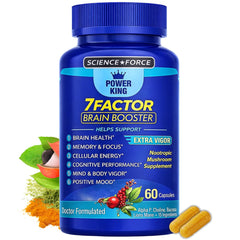 Science Force brain supplement bottle for daily focus and mental clarity.