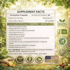 Science Force capsules on wood surface suggest easy daily intake for focus.