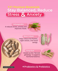Science Force Lovely Queen capsules for daily hormone balance and mood support.