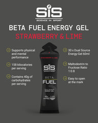 Science in Sport BETA Fuel Gel fast-absorbing formula supports endurance sessions