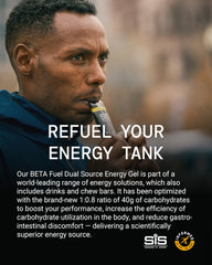 Science in Sport BETA Fuel Gel isotonic gel aids stomach-friendly fueling
