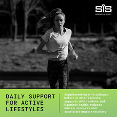 Science in Sport REGO Collagen Shot Apple label highlights 20g collagen and vitamin C.