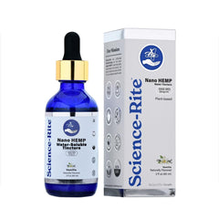 Science-Rite Nano Water-Soluble Hemp drops bottle for quick daily use