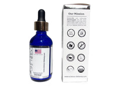 Science-Rite Nano hemp mint flavor drops with glass illustrate refreshing use.