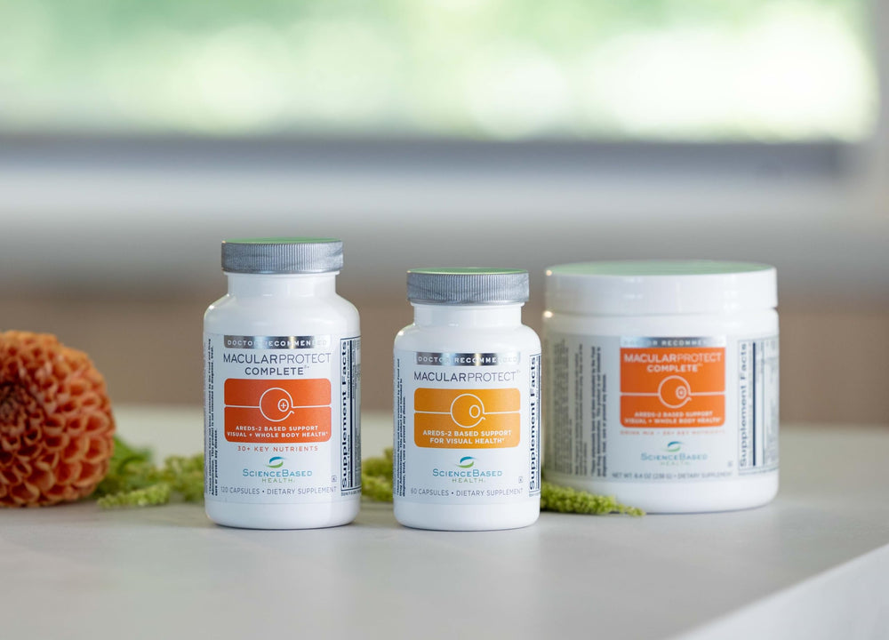 ScienceBased Health MacularProtect packaging box illustrating premium eye wellness formula