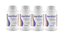Scientific Health Vertisil bottle packaging for a four-bottle set ideal for daily routine