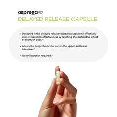Asprega 30-day supply emphasizes convenient daily use