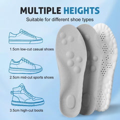Sckoemo memory-foam insoles with arch support for daily wear