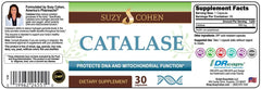 Script Essentials catalase capsules with a glass of water, inviting daily use.