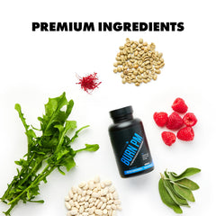 Burn PM packaging emphasizing sleep support and appetite control