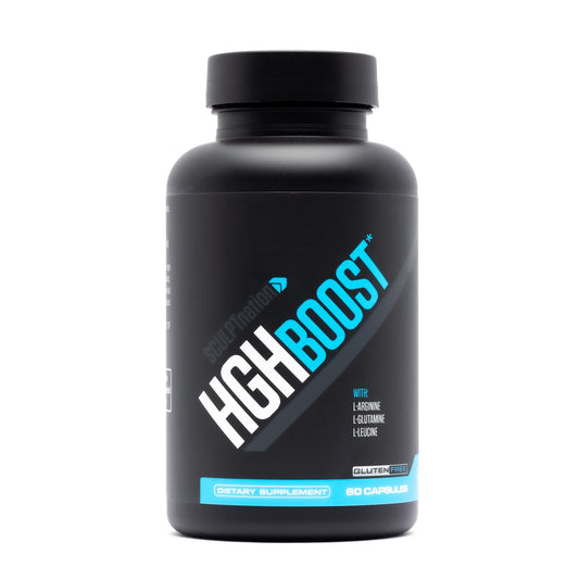 Sculpt Nation L Arginine and Tribulus bottle front promoting energy for workouts.